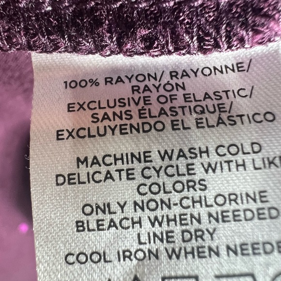 Loft Women’s Prairie Ruffle Yoke Long Sleeve Button Down Top Plum SzM - Picture 6 of 15